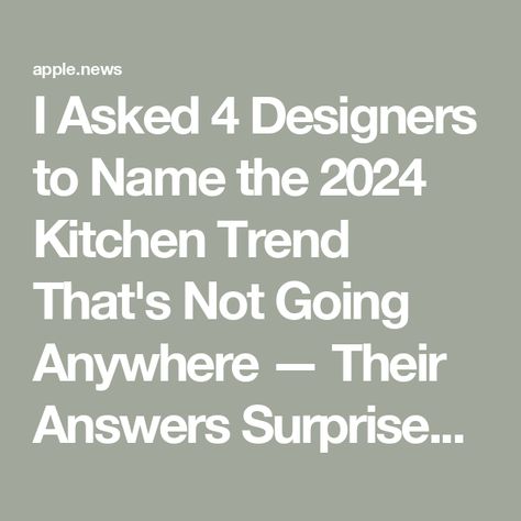 I Asked 4 Designers to Name the 2024 Kitchen Trend That's Not Going Anywhere — Their Answers Surprised Me — Kitchn Recessed Can Lights, Modern Kitchen Lighting, 2024 Kitchen, New Kitchen Designs, Popular Kitchens, Diy For The Home, Grilling Tips, Counter Decor, Kitchen Design Trends