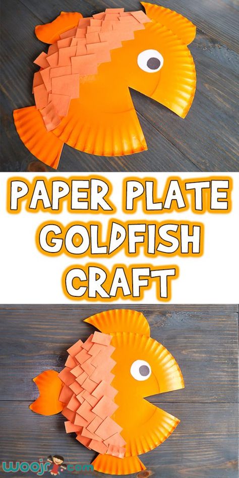 Paper Plate Goldfish Craft Goldfish Craft, Fun For Toddlers, Fish Crafts, Paper Plate Crafts, Plate Crafts, Summer Camping, Crafts Paper, Toddler Fun, Camping Fun