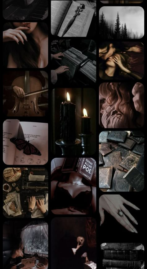 Witch Cottage Aesthetic, Chocolate Brown Aesthetic, Mood Board Diy, Dark Academia Love, Cozy Halloween Aesthetic, Gothic Moodboard, Cozy Dark Academia, Ash Core, Interesting Aesthetic