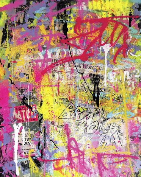 . #Graffiti #Canvas_Art #Paint_Graffiti #Graffiti_Canvas_Art Paint Graffiti, Graffiti Canvas Art, Wall Graffiti, Graffiti Canvas, Pink Paint, Abstract Wall, Abstract Painting, Graffiti, Canvas Art