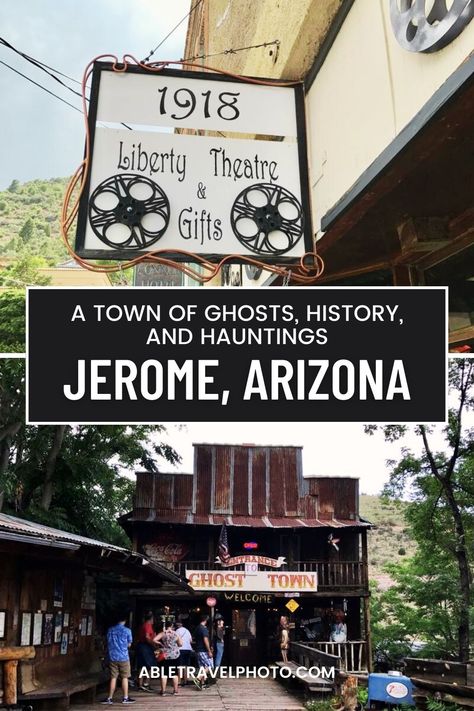 Visit Jerome, Arizona: A Town of Ghosts and History! 🏚️

Explore the haunted streets of Jerome, once a busy mining town now known for its ghostly legends. Discover haunted buildings and learn about the town’s past. Perfect for those who love spooky history and unique travel spots!

Pin this for your next ghostly adventure in Jerome, Arizona!

#JeromeArizona #GhostTown #HauntedPlaces #TravelHistory #SpookyTravel #ExploreArizona Jerome Grand Hotel, Haunted Buildings, Jerome Arizona, Halloween Attractions, Mining Town, Ambergris Caye, Haunted History, Theatre Gifts, New Zealand North