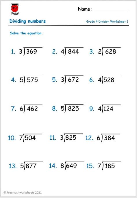 Grade 3 Division, Division Worksheets Grade 3, Grade 4 Worksheets, Division Worksheets Grade 4, Class 4 Maths, Multiplication And Division Worksheets, Math Division Worksheets, Mental Maths Worksheets, Math Practice Worksheets