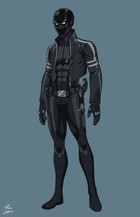 "Composite Man" (Matt McGinnis) created and commissioned by Cyberstrike. Batman Oc, Phil Cho, Superhero Suits, Super Suit, Super Hero Outfits, Character Design Sketches, Superhero Characters, Male Character, Suit Design