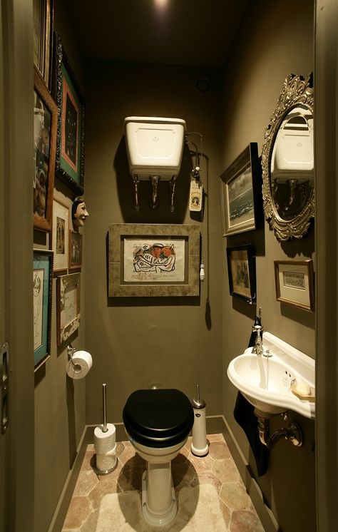 vintage - toilet - toilets - old fashion - retro cloakroom - cloakroom - retro wc - wc toilet - vintage toilet - toilet accesoires - retro - retro fashion - retro interior - basin - basins - taps - tap - retro tap - retro mirror - old style - vintage style - antique toilets Kenny Mason, Vintage Toilet, Toilet Room Decor, Small Toilet Room, Powder Room Decor, Downstairs Toilet, Cottage Bathroom, Small Toilet, Toilet Room