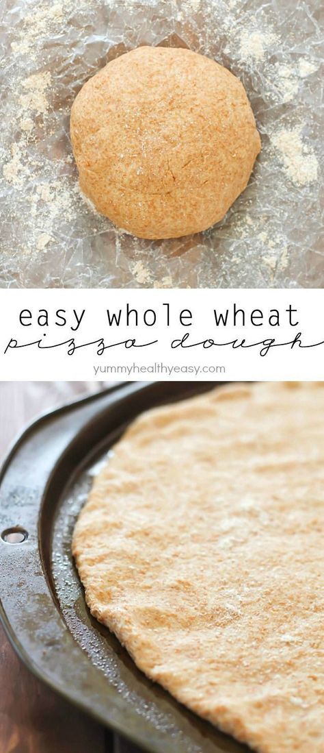 No Rise Pizza Dough, Whole Wheat Pizza Dough, Wheat Pizza Dough, Wheat Pizza, Healthy Pizza Recipes, Whole Wheat Pizza, Healthy Pizza, Health Nut, Pizza Pizza