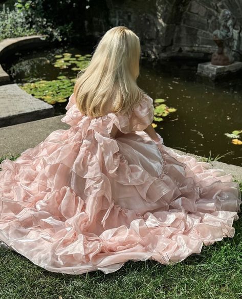 Pink Dress Victorian, Pink Princesscore Aesthetic, Soft Pink Princess Aesthetic, Pink Romantic Aesthetic, Odette Aesthetic, Princess Pink Aesthetic, Flowy Dress Aesthetic, Princess Aesthetic Pink, Pink Princess Dresses