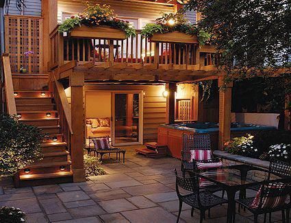 Remodelando la Casa: Second Story Deck Ideas for Your Backyard #deckdesigner #deckdesigns Second Floor Deck, Second Story Deck, Pergola Design, Deck Stairs, Decor Ikea, Decks Backyard, Outside Living, Backyard Deck, Pergola Patio