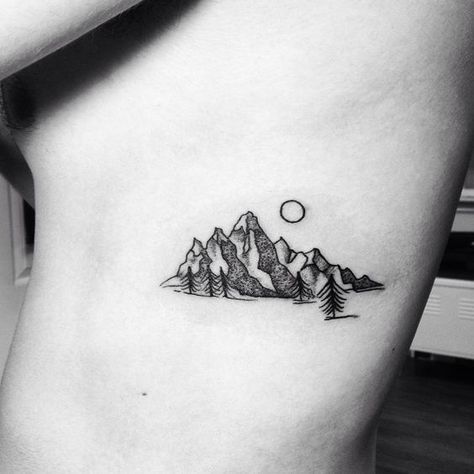 Female tattoos are as badass as they are classy, and it's never too late to get inked. Here, the best tattoo designs for grown-ass women. Small Mountain Tattoo, Berg Tattoo, Mountain Tattoo Design, Catrina Tattoo, Female Tattoos, 4 Tattoo, Tattoos Geometric, Mountain Tattoo, Best Tattoo Designs