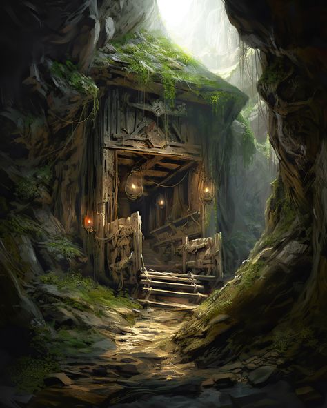 Fantasy Jungle Concept Art, Fantasy Jungle Art, Jungle Fantasy Art, Dnd Feywild, Fantasy Ruins, Making Oc, The Mad King, Fantasy Landscape Art, Dnd Places