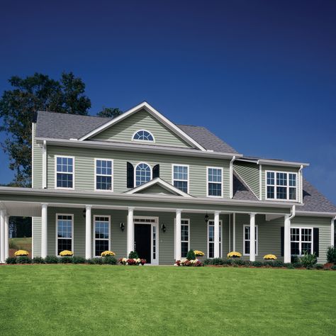 Georgia-Pacific Vision Pro Vinyl Siding Panel Double 5 Dutch Lap Thistle 10-in x 144-in at Lowes.com Clay Vinyl Siding, Dutch Lap Vinyl Siding, Grey Vinyl Siding, Siding Trim, Siding Options, Vision Pro, Lap Siding, Siding Colors, Metal Siding