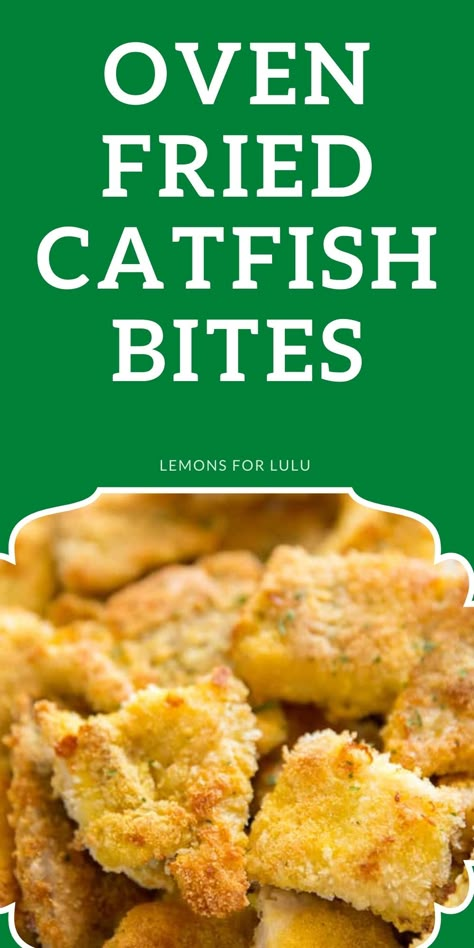 fried catfish, catfish recipe Baked Catfish Nuggets Oven, Baked Catfish Nuggets Recipes Oven, Oven Fried Catfish Recipes, Oven Catfish Recipes, Cooking Catfish Nuggets, How To Cook Catfish In The Oven, Catfish Nuggets Baked, Oven Fried Catfish Fillets, Breaded Catfish Recipes