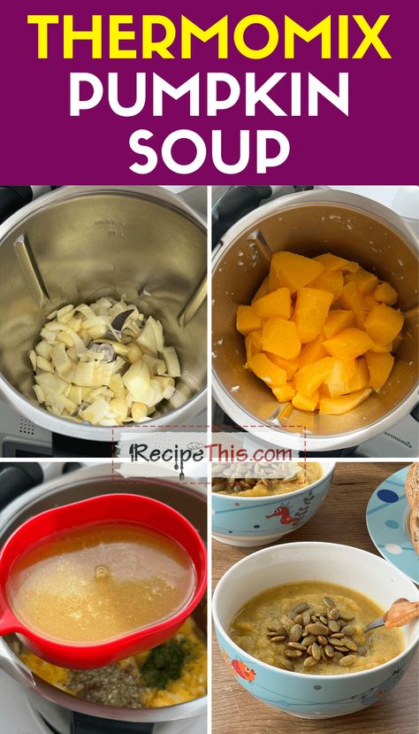 Thermomix Pumpkin Soup, Pumkin Soup, Thermomix Soup, Homemade Tomato Soup Recipe, Quick Soup Recipes, Easy Vegetable Soup, Roast Pumpkin Soup, Creamy Pumpkin Soup, Quick Soup