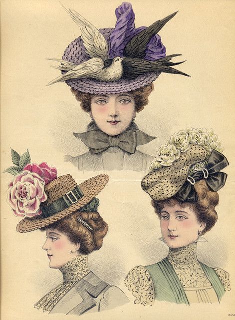 034 | Marion Brégier | Flickr Victorian Hats Woman, Hat History, Edwardian Hat, Historical Hats, 1910s Fashion, Victorian Hats, Victorian Goth, Fancy Hats, Doll Hat