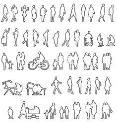 Sketched people silhouettes vector Sketched People, Human Sketch, Landscape Architecture Drawing, Silhouette People, Architecture People, Sketches Of People, Architecture Graphics, Figure Sketching, Architectural Sketch