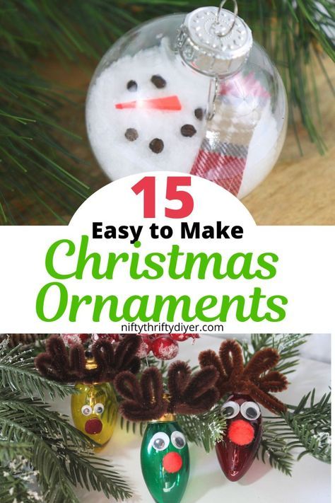 DIY Christmas Ornaments For Kids- Create unforgettable memories with these 15 DIY Christmas ornaments for kids! These easy and fun homemade ornaments are perfect for adding a personal touch to your holiday decor. Gather your little ones and enjoy quality time crafting snowmen, stars, and more during the winter break. These kid-friendly Christmas crafts make wonderful gifts and keepsakes to treasure for years to come. Get ready to fill your tree with creativity and festive joy with these easy kids Christmas ornaments this holiday season! Plastic Ornaments Diy Kids, New Baby Ornament Diy, Kid Friendly Ornaments Diy, Christmas Ornaments For Kids To Make Diy, Easy Christmas Ornaments For Kids Diy, Homemade Kids Christmas Ornaments, Christmas Craft Ornaments For Kids, Gifts Kids Can Make For Christmas, Kid Ornaments Diy