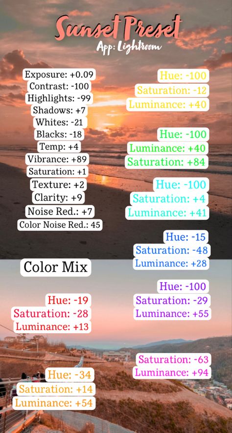 Sunrise Preset Lightroom, Sunset Filter Lightroom, Lightroom Sky Preset, Lightroom Presets 2023, Sunset Editing Lightroom, Sunset Picture Editing, Sunset Photo Settings, Sky Presets For Lightroom, Lightroom Sunset Edit