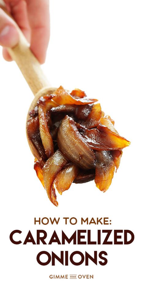 How To Make Caramelized Onions -- a step-by-step tutorial | gimmesomeoven.com Carmelize Onions, Caramelised Onions, Caramelised Onion, Carmelized Onions, Goats Cheese, Gimme Some Oven, Caramelized Onion, Onion Recipes, Veggie Dishes