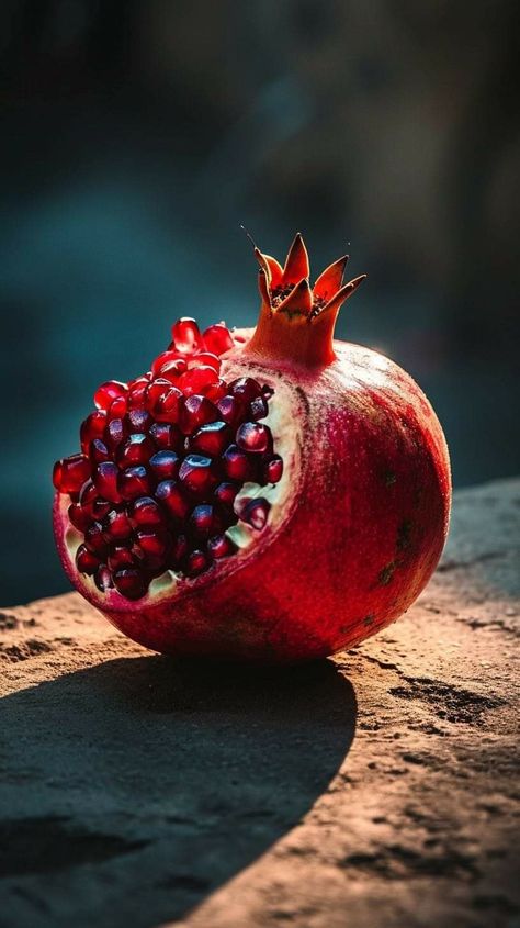 Fruit Photography Aesthetic, Pomegranate Bouquet, Pomegranate Symbolism, Pomegranate Photo, Pomegranate Photography, Eating Pomegranate, Pomegranate Pictures, Fruits Photography, Camera Clip Art