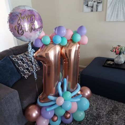 11 Balloon Bouquet, Birthday Ballon, Birthday Outfit For Teens, Swift Party, Taylor Swift Party, Fall Birthday, Decorations Party, 11th Birthday, Balloon Decorations Party