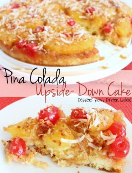 Cake Pineapple, Pina Colada Cake, Moist Yellow Cakes, Rum Extract, Maraschino Cherries, Pineapple Upside, Pineapple Upside Down Cake, Pineapple Upside Down, Yellow Cake