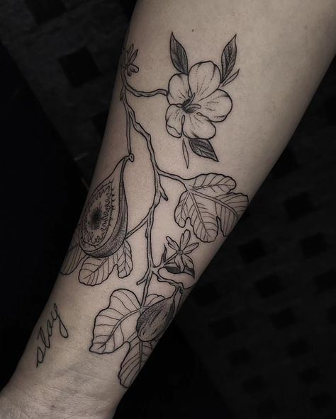 Embracing nature's beauty with this cute fig branch tattoo! 🌿✨ . . . . . #tatt #tattoo #tattoos #Ink #inked #tattoostyle #tattoosforwomen #tattoosformen #blackwork #blackworktattoo #blackworksubmission #blackandgray #blackandgrey #blackandgraytattoo #blackandgreytattoo #fineline #finelinetattoo #sandiego #sandiegotattoo #tijuana #tijuanatattoo #NatureInked #TattooLove Fig Branch Drawing, Fig Branch Tattoo, Fig Tattoo, Fig Branch, San Diego Tattoo, Branch Drawing, Branch Tattoo, Leg Sleeve, Leg Sleeves