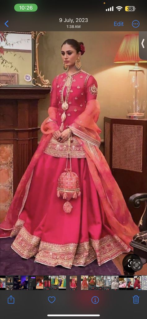 Pink Organza Dupatta, Pakistani Lehenga, Satin Lehenga, Indian Outfits Lehenga, Cast A Spell, Salwar Kamiz, Hot Pink Color, Indian Dresses Traditional, Indian Bridal Outfits