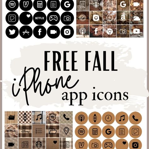 Ipad App Icons Free, Free Iphone App Icons Beige, Free Widget Apps Iphone, Beige Iphone Wallpaper Aesthetic, Iphone Icons Free, Free Iphone App Icons, Iphone Refresh, Free Fall Aesthetic App Icons, Fall Aesthetic App Icons