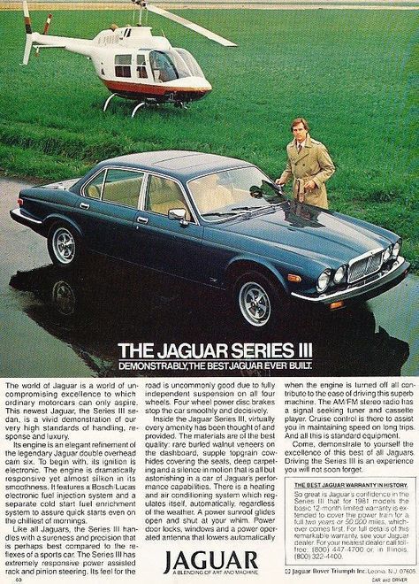 Classic Jaguar, Vintage Advertising Art, Jaguar Daimler, Jaguar Cars, Automotive Marketing, Vintage Car Ads, Jaguar Land Rover, Jaguar Xj, Jaguar Car