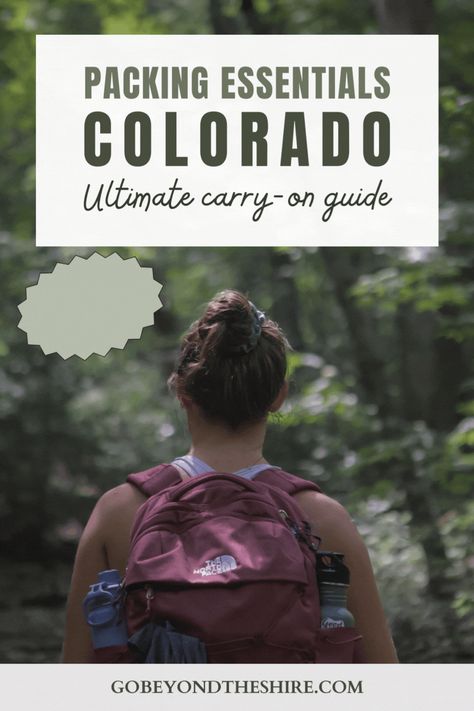 How To Pack For Colorado With A Carry-On Only✈️ Eco-Friendly Travel Recommendations, Tips For the Rocky Mountains & A Complete Packing List! 🏔️ Don't miss out on a FREE downloadable PDF of our complete packing list! Pack like a pro and embark on your Colorado adventure with confidence! #Coloradotravel #coloradopacking #coloradopackingguide #rockymountains #mountainpackingguide #packinglist #carryonpacking #sustainabletravel #coloradopackinglist #whattopack #coloradotravel #hiking Denver Packing List Spring, Colorado Packing List Spring, Colorado Packing List Summer, Packing For Colorado, Colorado Vacation Outfits, Denver Packing List, Colorado Hiking Outfit, Fall Weekend Trip, Packing List Spring