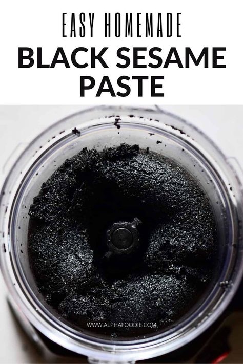 Black Tahini, Black Sesame Paste, Boba Tea Recipe, Sesame Paste, Sweet Red Bean, Space Food, Two Ingredient, Speed Foods, Black Food