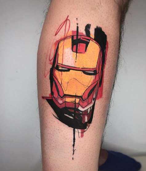 Iron Man / Avengers tattoo inspo by Italian tattoo artist @mircoisdead. Click the link for more tattoos inspired by the Marvel universe 🦸  #marveltattoo #tattooinspiration #tattooinspo #tattoos #tattoo #ironman  #ironmantattoo #marvel #colortattoo #calftattoo #fandom #fandomtattoo #avengers #avengerstattoo Ironman Tattoo, Fandom Tattoos, Iron Man Tattoo, Fire Fighter Tattoos, Avengers Tattoo, Italian Tattoos, Man Tattoo, Comic Tattoo, Geometric Tattoo Arm