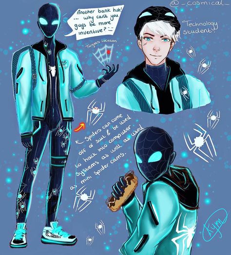 Spidersona Design, Spiderman Oc Male, Spiderman Sketches, Spiderman Characters, Image Spiderman, Spiderman Art Sketch, Spiderman Spider, Spiderman Artwork, Spider Girl