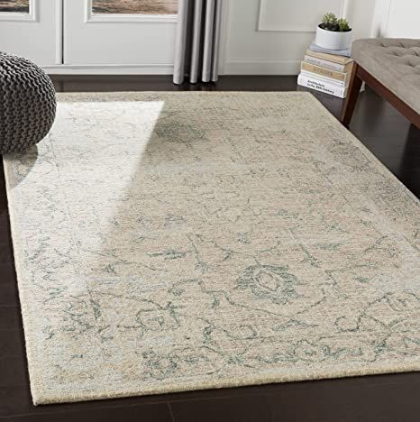 Mark&Day Area Rugs, 2x3 Suzette Traditional Dark Green Area Rug Cream Gray Carpet for Living Room, Bedroom or Kitchen (2' x 3') Green And Cream Rug, Surya Rug, Updated Traditional, Surya Rugs, Bedroom Area Rug, Rug Direct, Green Area Rugs, Traditional Area Rugs, Bedroom Colors