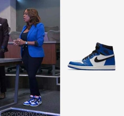 Royal Blue Sneakers Outfit, Rookie Feds, Blue Sneakers Outfit, Black Sneakers Outfit, Royal Blue Sneakers, Black Nike Sneakers, The Rookie, Where To Buy Clothes, Fashion Tv