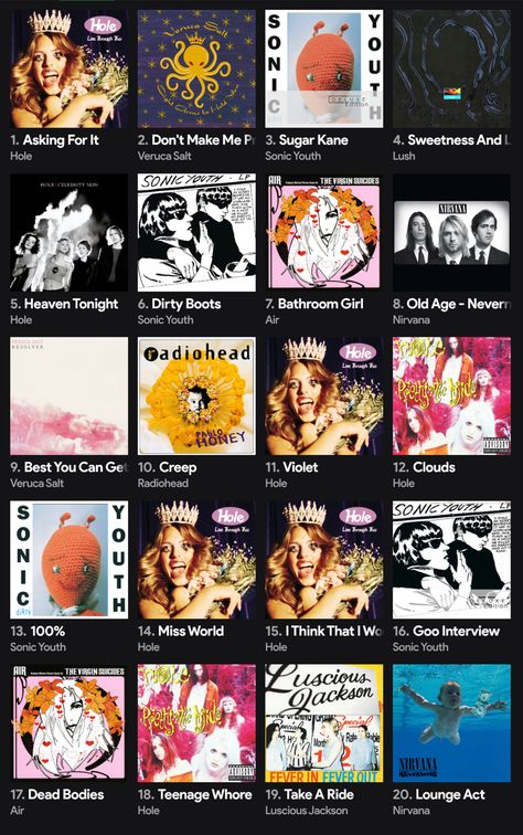 Niche Interests, Veruca Salt, Girl Bathrooms, Celebrity Skin, Sonic Youth, Music Genre, Indie Sleaze, Music Taste, 90s 00s