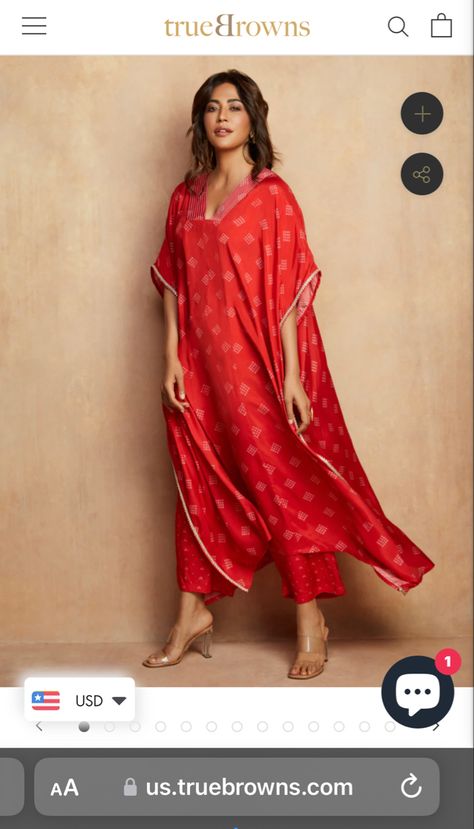 Red Kurti, Kaftan Kurta, Sangeet Outfit, Printed Kaftan, Top Clothing Brands, Ethnic Suit, Kurta Pant Set, Clothing Guide, A Line Kurta