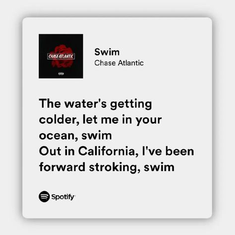 Indie Lyrics, Red Song, Music Poster Ideas, Words That Describe Feelings, Rap Quotes, Chase Atlantic, Favorite Lyrics, Just Lyrics, Song Playlist