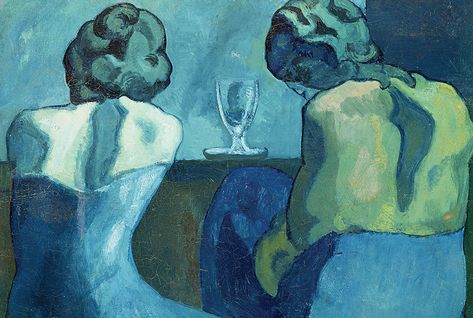 Picasso Blue Period, Picasso Blue, Cubist Movement, Pablo Picasso Paintings, Art Picasso, Picasso Paintings, Blue Period, Picasso Art, Spanish Artists