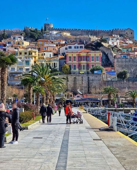 kavala-greece Kavala Greece, Building Aesthetic, Travel Board, Athens Greece, Greece Travel, Countries Of The World, Athens, Beautiful Nature, Greece