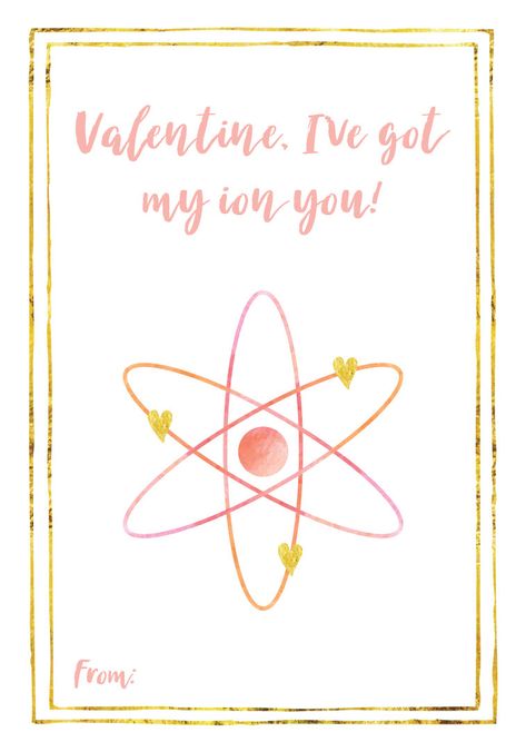 Valentines Science, Teacher Valentine Cards, Valentines For School, Science Valentines, Holiday Food Crafts, Nerdy Valentines, Diy Birthday Gifts For Friends, Printable Valentines, Cards For Boyfriend