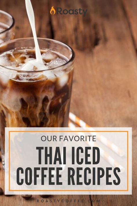 Our favorite Thai Iced coffee recipes. So good! #icedcoffee Thai Iced Coffee Recipe, Cider Recipes, Thai Iced Coffee, Thai Coffee, Iced Coffee Recipes, Espresso Recipes, Vietnamese Iced Coffee, Easy Coffee Recipes, Home Brew