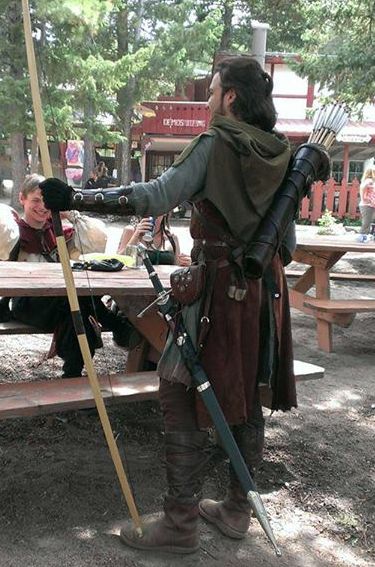 Midsummers Party, Archer Costume, Ranger Costume, Ren Faire Outfits, Rangers Apprentice, Ren Faire Costume, Ren Fair, Ren Fest, Larp Costume