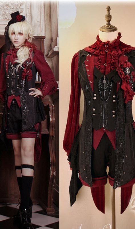 Upcoming 【 #Ouji Lolita Vest, Blouse and Shorts】

◆ When They're Available for Shopping, They Will Be Listed Here >>> https://lolitawardrobe.com/c/ouji-lolita_0364 Red Ouji Fashion, Ouji Fashion Male, Ouji Outfit, Ouji Style, Ouji Fashion, Blouse And Shorts, Boy Styles, Alt Clothes, Lolita Outfits