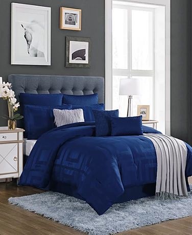 Full Comforter Sets, Blue Comforter, King Comforter Sets, Bed In A Bag, Mattress Brands, Queen Comforter Sets, Bed Linens, Queen Comforter, Space Furniture