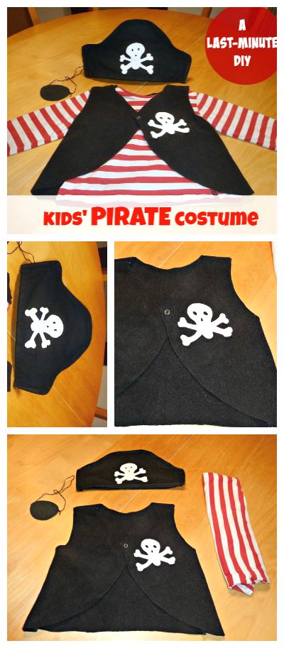 An easy idea for a last minute DIY PIRATE costume. Have a look! Diy Pirate Costume, Diy Pirate Costume For Kids, Carnaval Diy, Homemade Pirate Costumes, Pirate Costume Kids, Diy Pirate, Pirate Costume Diy, Pirate Costumes, Costume Carnaval