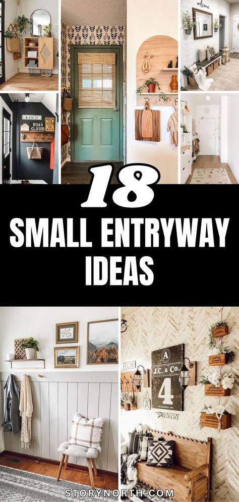 Save this pin for 18 stylish small entryway ideas that will impress your guests and elevate your home decor! #HomeDecor #EntrywayDesign #SmallSpaces #InteriorInspiration