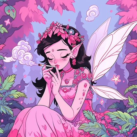 Anime Fairy Aesthetic, Fairy Icons Aesthetic, Fairy Warlock, Fairy Aesthetic Pink, Fey Aesthetic, Pfp Single, Pink Purple Aesthetic, Fairy Pfp, Character Pfp