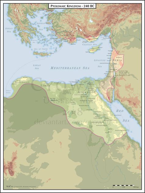 Ptolemaic Egypt - 240 BC by Cyowari Interesting Maps, Ptolemaic Egypt, Fantasy World Map, Infographic Map, Ancient Near East, Dream Fantasy, Fantasy Life, Ayat Alkitab, Ancient Maps