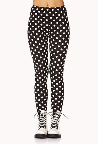 Forever 21 Leggings And Combat Boots, Polka Dot Leggings, Vans Outfit, Boating Outfit, Fall Jeans, Winter Jeans, Winter Shirts, Fall Capsule Wardrobe, Outfit Winter