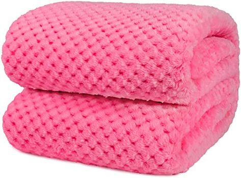 Amazon.com: PAVILIA Premium Flannel Fleece Bed Throw Blanket for Sofa Couch | Pink Waffle Textured Soft Fuzzy Blanket | Warm Cozy Microfiber Plush | Twin Size 60 x 80 | Lightweight, All Season: Home & Kitchen Sofa Bed 2 Seater, Textured Throw Blanket, Textured Blankets, Green Throw Blanket, Couch Throw Blanket, Waffle Blanket, Fuzzy Blanket, Cozy Sofa, Blanket Sofa